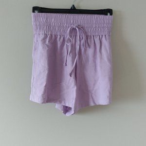 Open Edit, Tie Waist,Pull-On Shorts in Lilac with side pockets. NWOT.